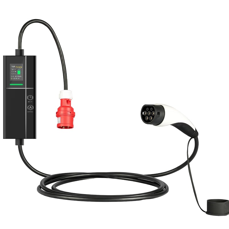 Type 2 Portable Ev Charger 11Kw Cee - 32A 3 Phase Adjustable Portable EV